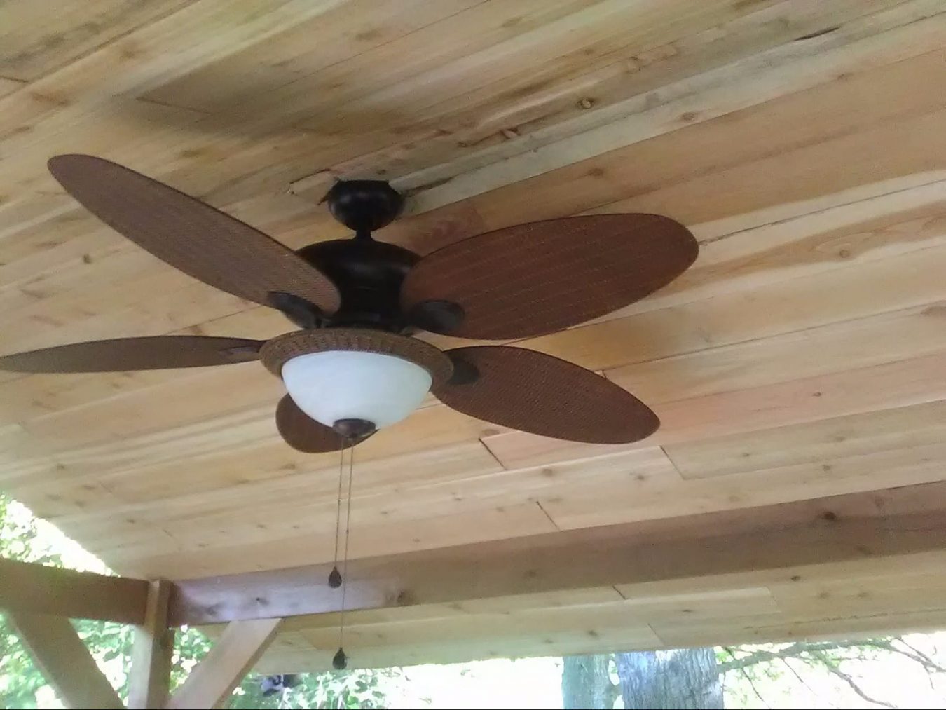 ceiling fan for outdoor living all summer 