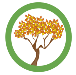 employment opportunities orange and yellow colored fall tree in green circle logo, employment opportunities