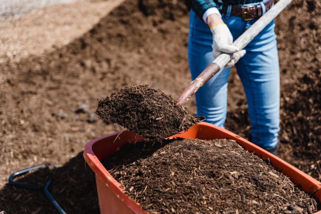 mulch spreading landscaping services